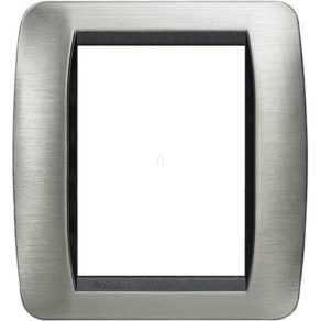   BTICINO Living L4826ACS cadru de acoperire 3+3 m oțel lustruit
