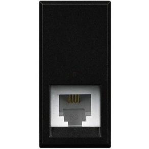 Priză conector RJ11 Axolute, 1 modul, negru HS4258/11N