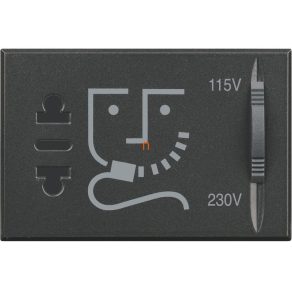 Priză pentru aparat de ras Axolute HS4177, 3 module, negru