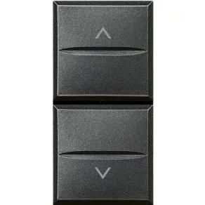 BTICINO HS4027 Comutator Axolute 1-0-2, 1 modul, negru