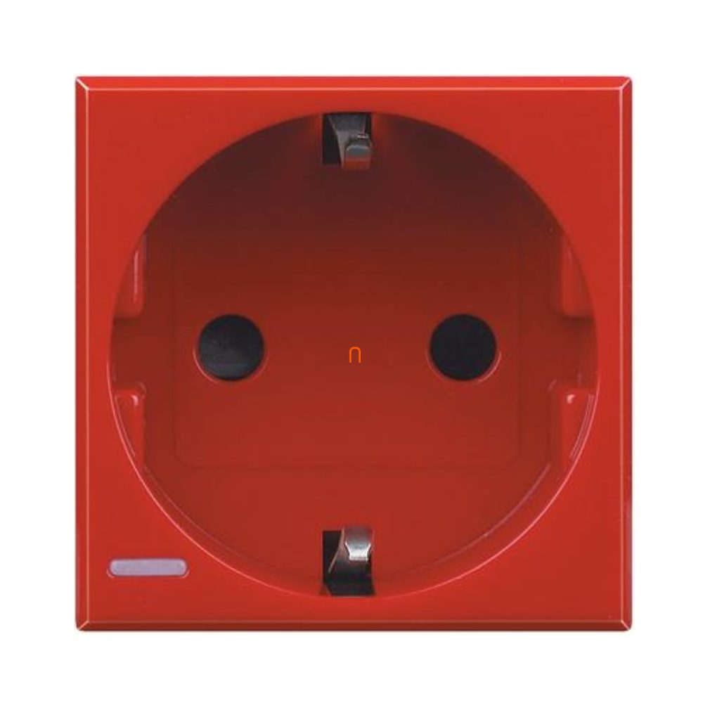 BTICINO Axolute 2P+F priză 2 module gyv 10/16A roșu H4141R