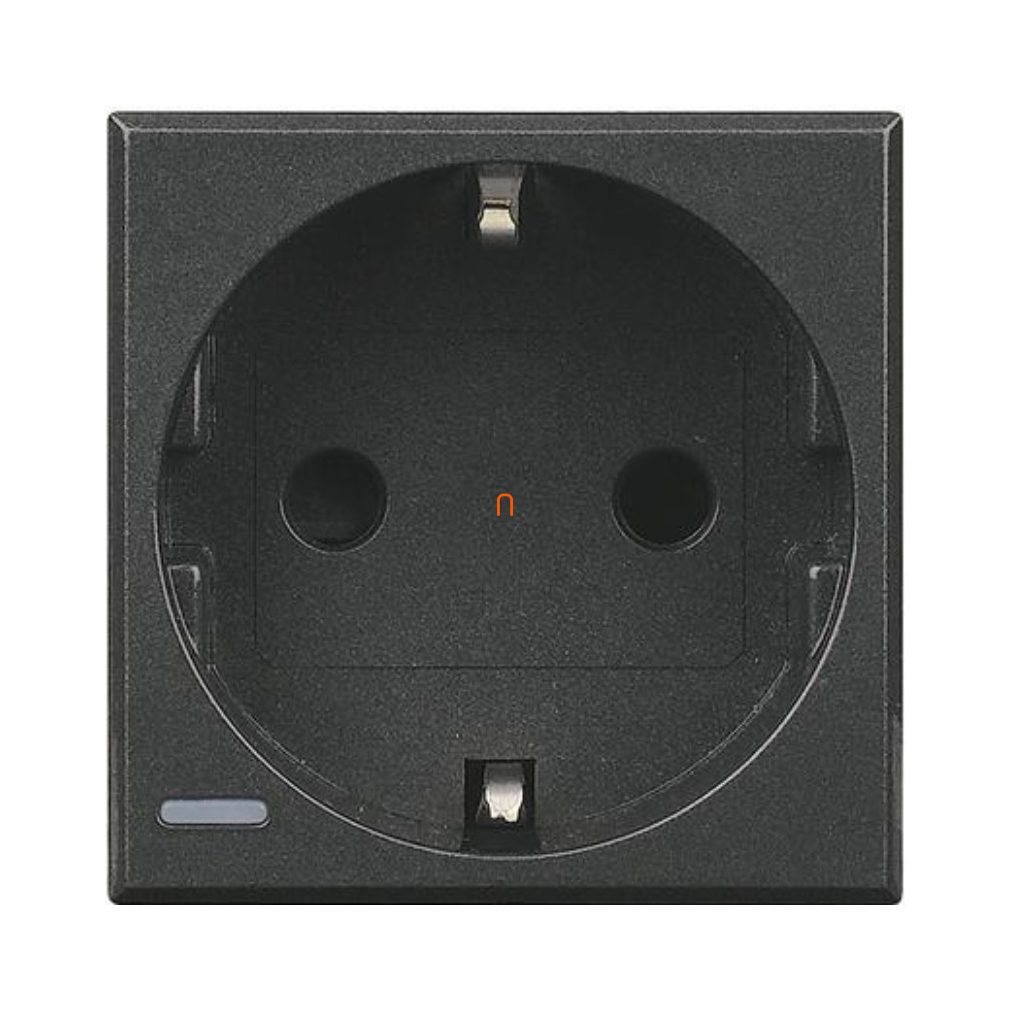 BTICINO Axolute 2P+F schuko 2 module, negru HS4141