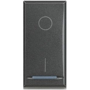 Axolute HS4002 buton cu doi poli 1 modul, negru