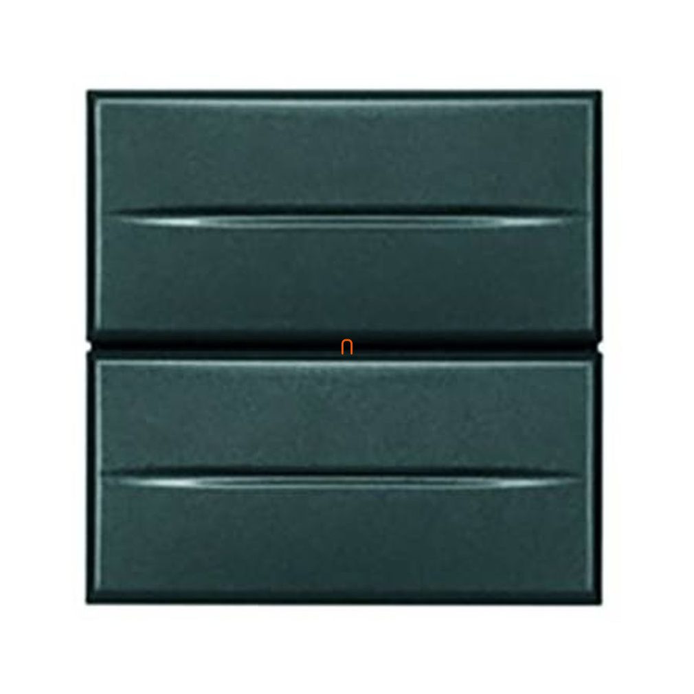 BTICINO HS4036/2 Axolute buton dublu 1 pol, 2 mod., negru