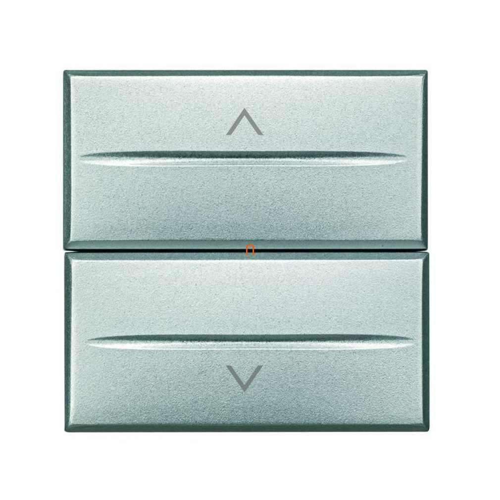 BTICINO Axolute buton dublu 2 mod, gri, cu blocare HC4037/2
