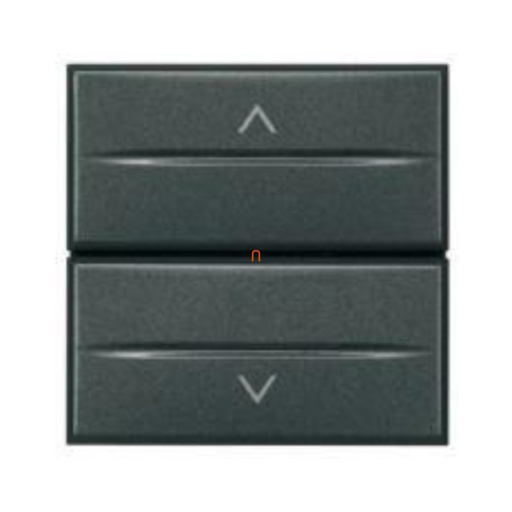 BTICINO Axolute buton dublu, 2 moduri, negru cu blocare HS4037/2