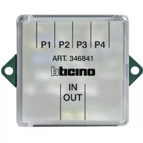   BTICINO 346841 Distribuitor video cu 4 ieșiri, pentru sisteme cu 2 cabluri