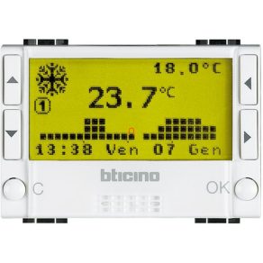   BTICINO N4451 Termostat programabil pentru iluminat, digital, zilnic/săptămânal