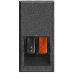   BTICINO HS4294 Axolute Conector audio pentru sistem home cinema, negru, 1 buc.
