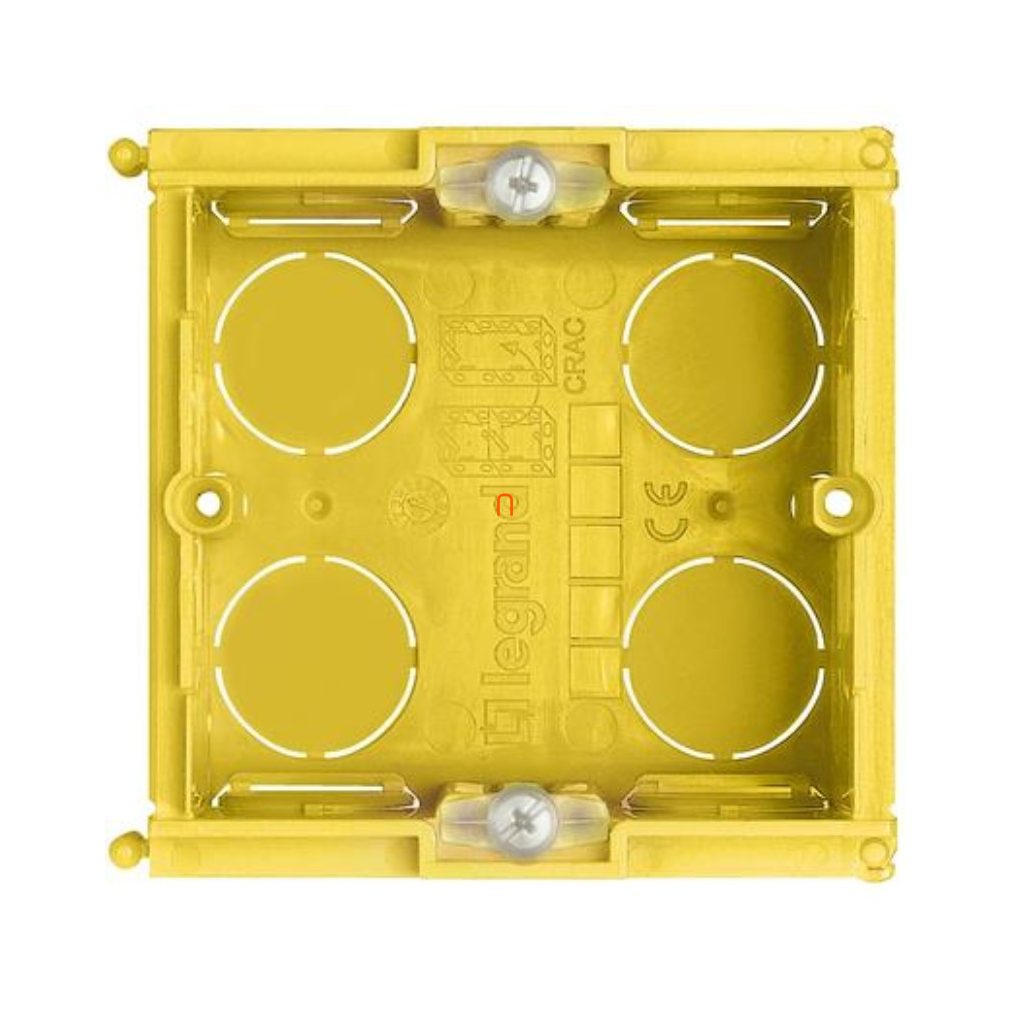 BTICINO 502E Cutie de montare încastrată 71x71x53,5mm, 2 module