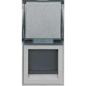   Priză conector Bticino Axolute RJ45 STP fără unelte, gri HC4279C6S