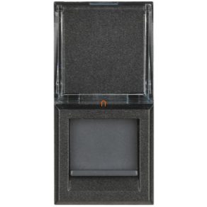   BTICINO Axolute Priză conector RJ45 Cat6 UTP, 1 modul negru HS4279C6A