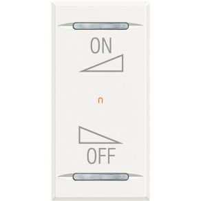   Tastatură Axolute, 1 modul. Comandă ON-OFF, alb zăpadă HD4911AI