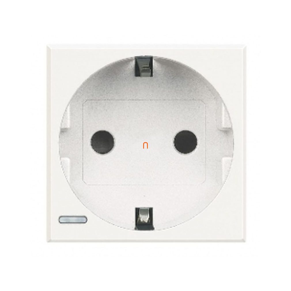 BTICINO Axolute 2P+F priză 2 module 16A, alb HD4141W
