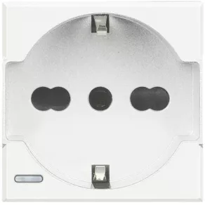   BTICINO Axolute 2P+F schuko 2 m, 10/16A, standard german/italian, alb zăpadă HD4140A16