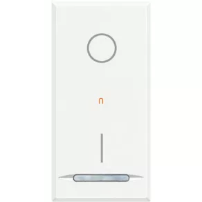  BTICINO Axolute comutator dublu, 1 modul, alb zăpadă HD4002