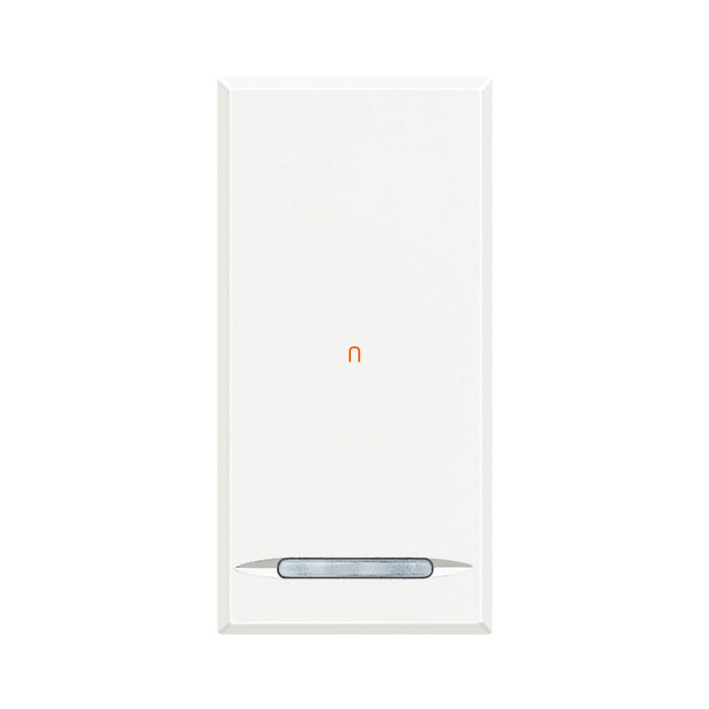 Axolute comutator unipolar 1 modul, alb HD4051