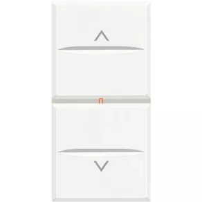   BTICINO Comutator Axolute 1-0-2, 1 modul, alb zăpadă HD4027