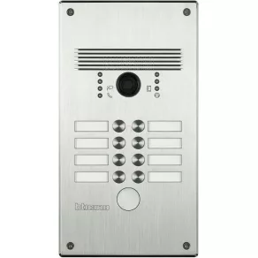   BTICINO 308002 Panou monobloc cu butoane rezistente la vandalism, din aluminiu (8 apeluri)