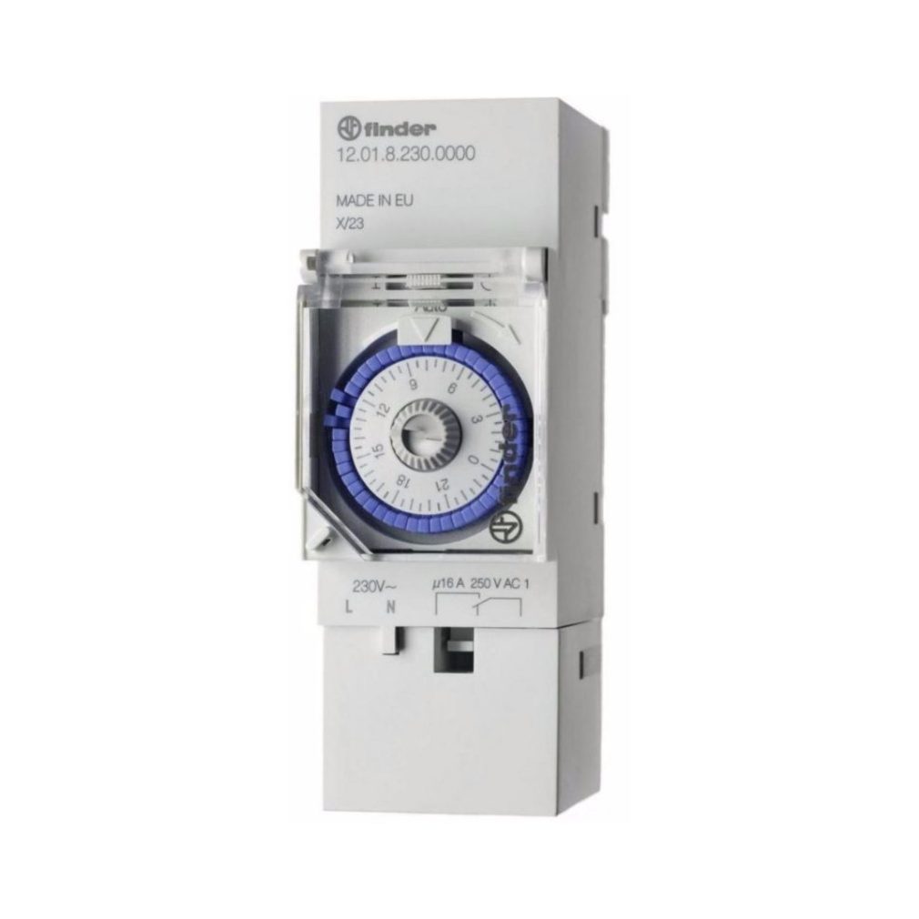 Finder Comutator cu releu mecanic pe șină 1CO (comutator) 230V 12.01.8.230.0000