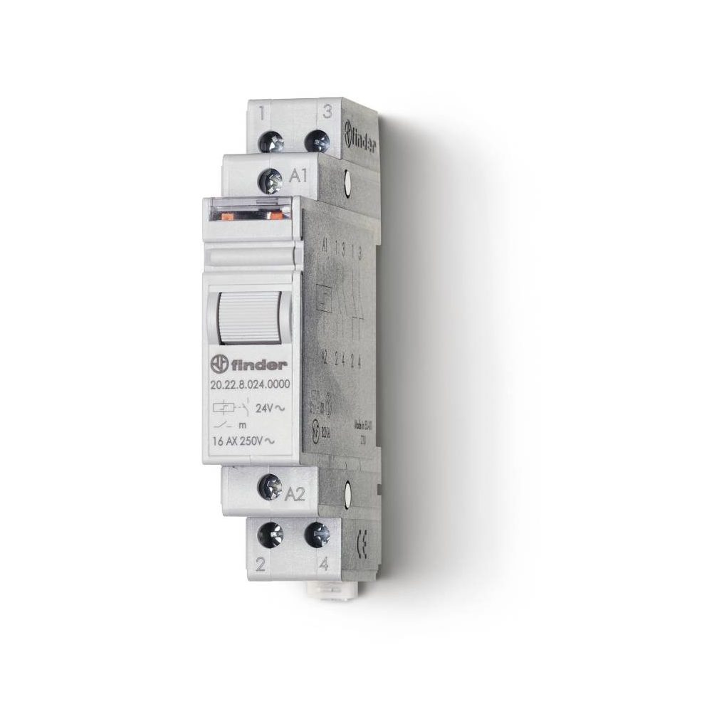 Relee de impuls Finder pe șină 2NO (de închidere) 230V AC 20.22.8.230.4000