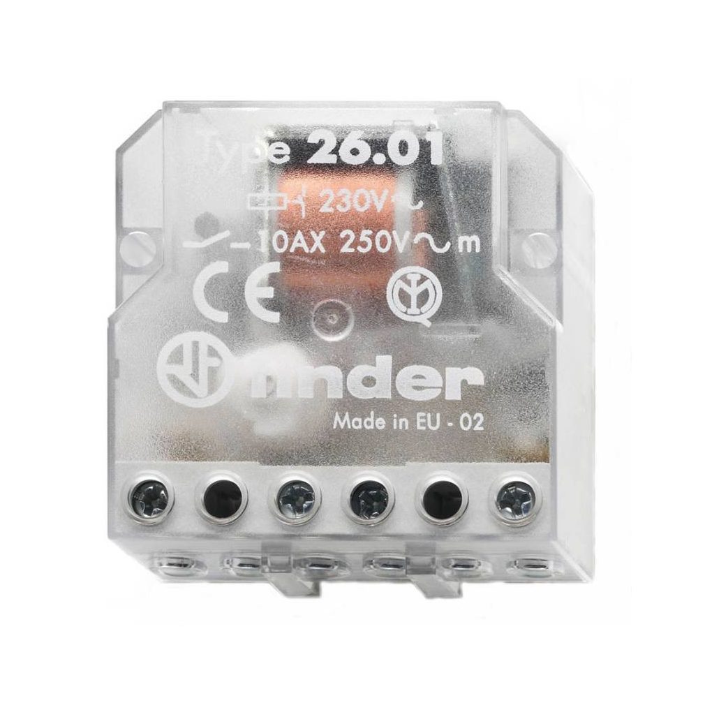 Finder 1NO (cu închidere) Releu impuls compact cu structură compactă 10A 26.01.8.230