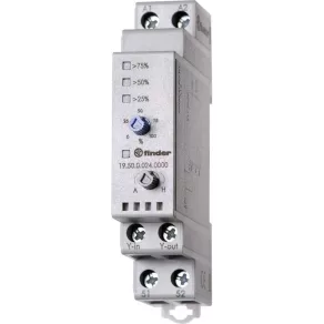   Finder 19.50.0.024.0000 Senzor analogic, 0 - 10 V, indicator LED pentru valorile procentuale, tensiune de alimentare: 24 V c.a./c.c.