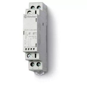   Comutator magnetic de instalare Finder, contactor, 25 A (AC-7a), 1NO + 1NC, 230 V AC/DC, indicator mecanic de stare + LED 22.32.0.230.4520