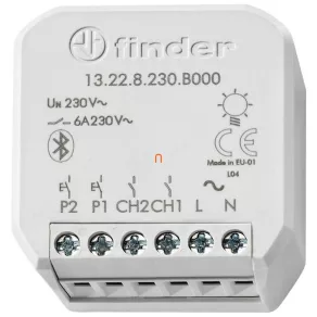   Finder 13.22.8.230.B000 Actuator cu 2 canale pentru sistemul YESLY, 2 NO 6 A - 230 V CA, 20 funcții