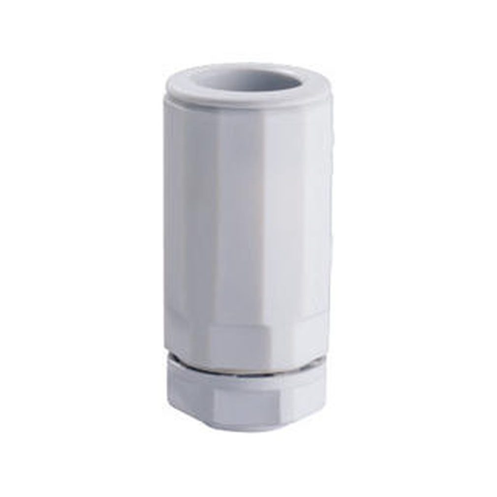 Conector drept pentru cutie de conexiuni Gewiss 16 (adaptor pentru țeavă) IP67 gri fără halogen DX43216
