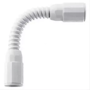   Conector Mü.II. 40 pentru conectarea flexibilă a țevilor, 302 mm, rezistent la raze UV, gri, IP65, DX43540, Gewiss