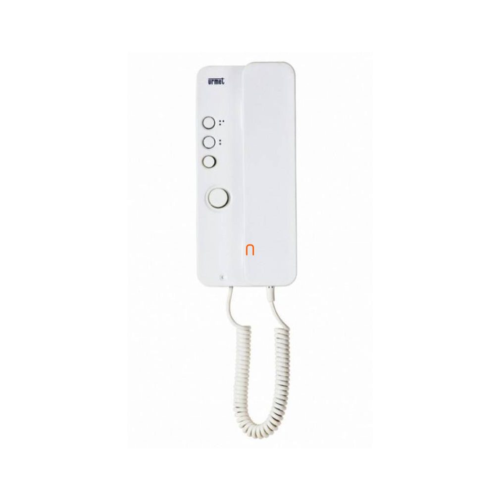 URMET 1150-1 Miro aparat pentru locuințe, 4+n alb, buton de deschidere + 1 buton de service, extensibil până la max. 3