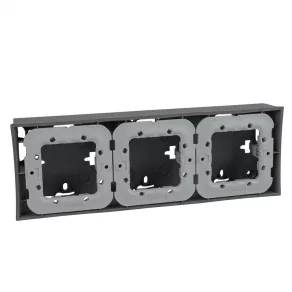  Schneider Unica triplu cutie de ridicare, cu cadru de fixare, gri MGU87.026.58