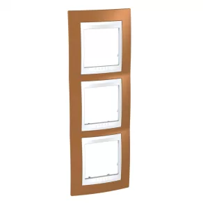   Schneider Unica Pk14-3V cadru triplu vertical, portocaliu MGU6.006V.869