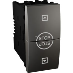 Întrerupător pentru rulouri Schneider Unica, 1M, grafit