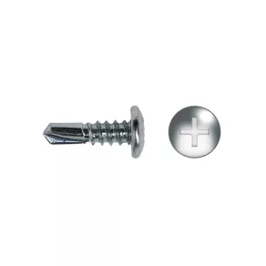   Șurub cu cap plat, autofiletant/autoperforant, cu cap lat tip D, ignifug, 4,2x13 mm 913AGRP Apolo/Celo