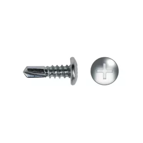   Șurub cu cap plat, autofiletant/autoperforant, cu cap lat tip D, ignifug, 4,8x16 mm 924AGRP Apolo/Celo