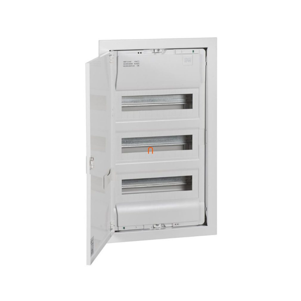 METALBOX distribuitor cu placă încastrată, distribuitor pentru locuințe, 3 rânduri, 36+6