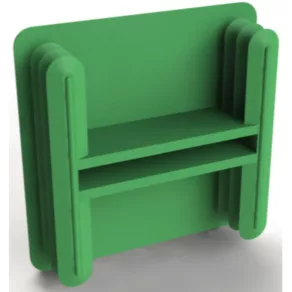 Capăt de profil 41x41, PVC 2/5627