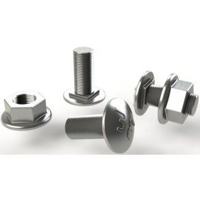 Șurub Basor + piuliță 6x14 zincat la cald B1 2/6826