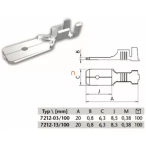 Conector rapid neizolat 7212-03/100 (500190) SEZ