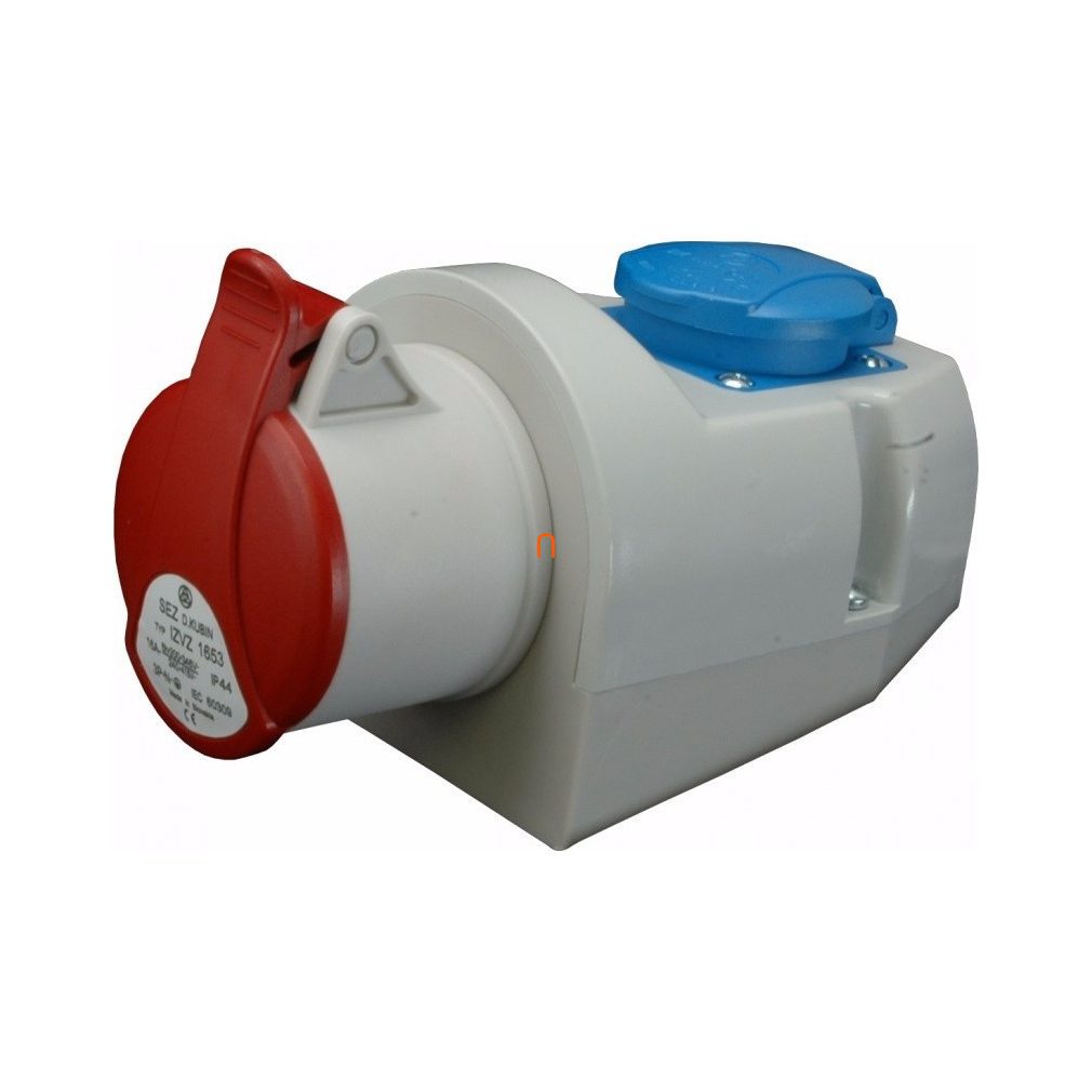 Combinație industrială 400V/16A/5p - IP44 + Șifonier de uz casnic (230V Schuko) IZVZ-S 1653 (102208) SEZ