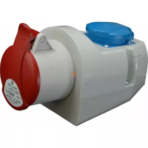   Combinație industrială 400V/16A/5p - IP44 + priză de uz casnic (230V Schuko) IZVZ-S 1653 (102208) SEZ
