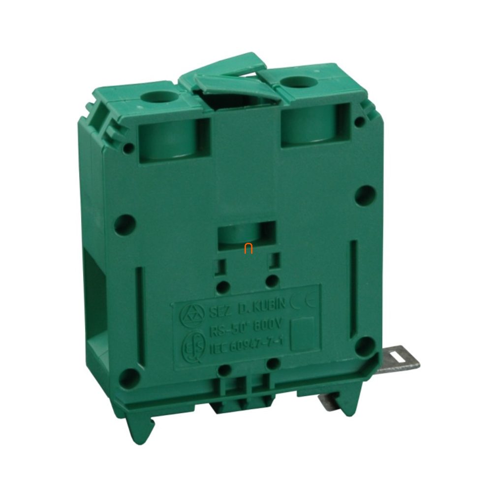 Clemă de fixare pe șină, verde RS 50/4 (300032) SEZ
