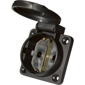   Priza de uz casnic SCHUKO IP54 NEGRU VZ 16S/Negru (103753) SEZ