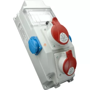   Combinație industrială ROS-5/x-15 A/S SEZ. 1 buc. 32A 5P, 1 buc. 16A 5P, 2 buc. VZ 16S.