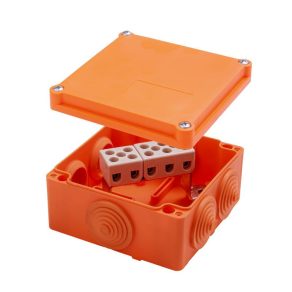   Tűzálló doboz 105x105x59mm 5P sorkapoccsal 4mm2/5 tag, E90, IP55, PO 105 5P/4   (400400) SEZ