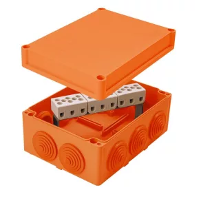   Cutie ignifugă 155x115x79 mm cu bornieră 9P de 10 mm²/9 poli, E90, IP55, PO 155 9P/10 (400421) SEZ