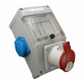   Combinație industrială: 1 Dafb 32A 5P, 2 VZ16 ROS 4/x-10 /S (200823) SEZ