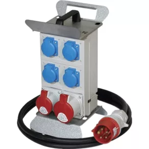   Tablou de distribuție industrial cu cablu: 400 V 32 A – 1x, 400 V 16 A – 1x, 250 V 16 A – 4x, IVN 3253 cu cablu ROS 12 SD/FI-21/P/S (204041) SEZ